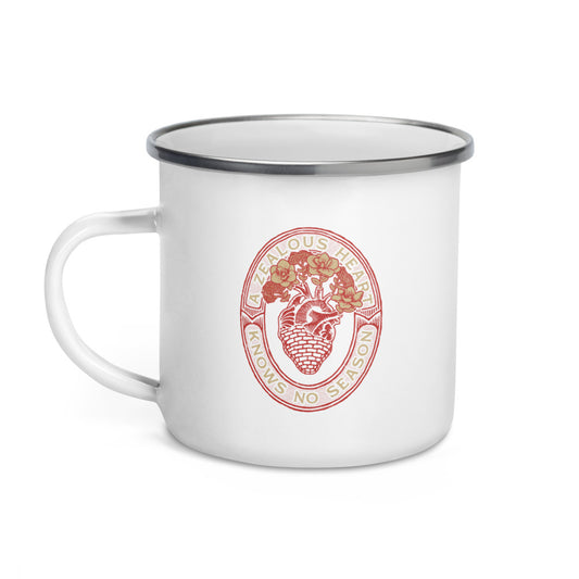 Heart & Magnolia Red Mug